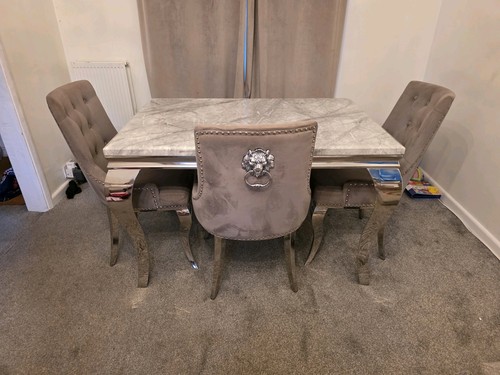 Marble effect table and - marble,