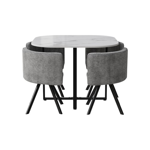 100cm square marble - marble, dining