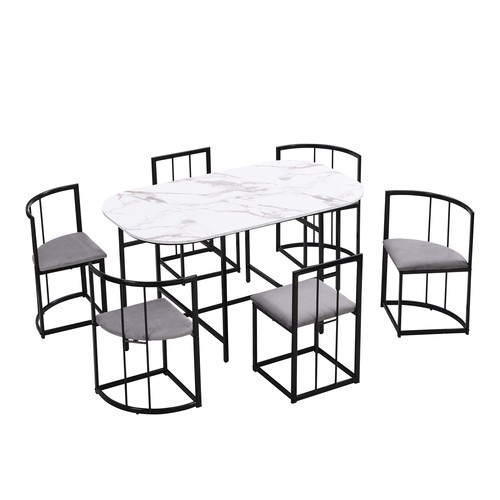 Dining table and chairs set - dining,