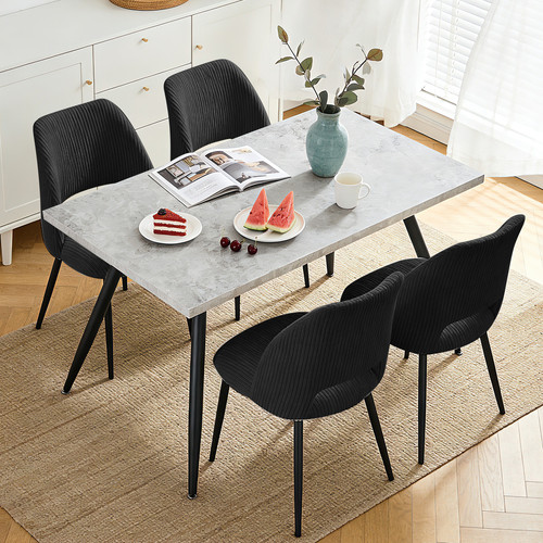 Dining table chairs set - table,
