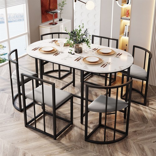 Dining table and chairs set - dining,