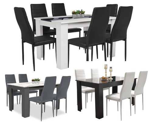 Wooden dining table and chairs - wooden,