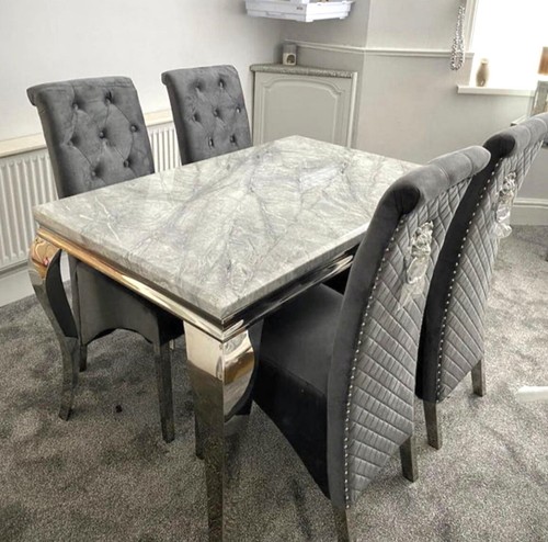 120cm marble dining table - , 4