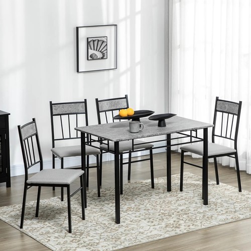 Modern dining table - table, chairs