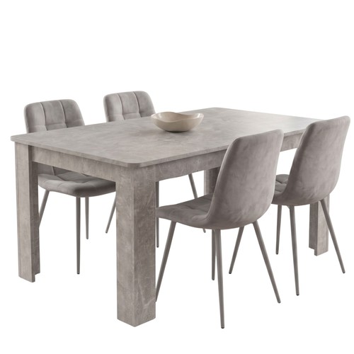 Modern stone grey - modern, dining