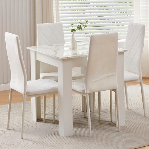 Square dining table set - dining, 4