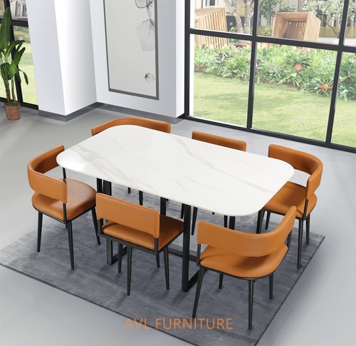 Marble ceramic dining table - marble,