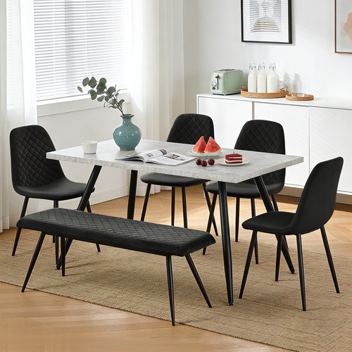 Marble effect dining table - effect,