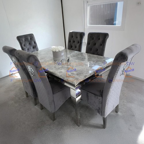 Light grey marble 4 leg - 1.5m, 4-leg