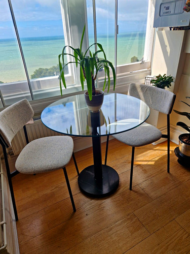John lewis glass marble table - glass/marble,