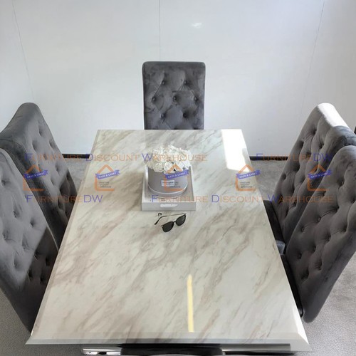 White marble chrome - 1.5m,