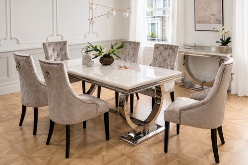 Ariana marble dining table - ariana, &