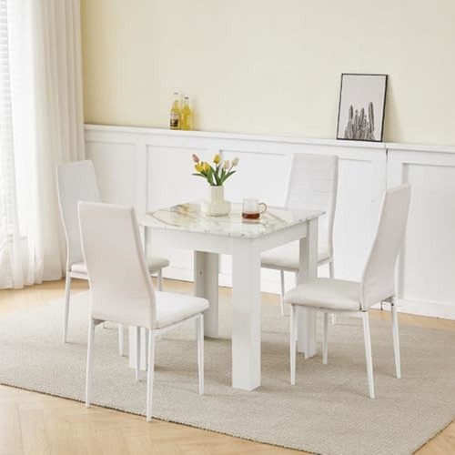 Square dining table - table, 4