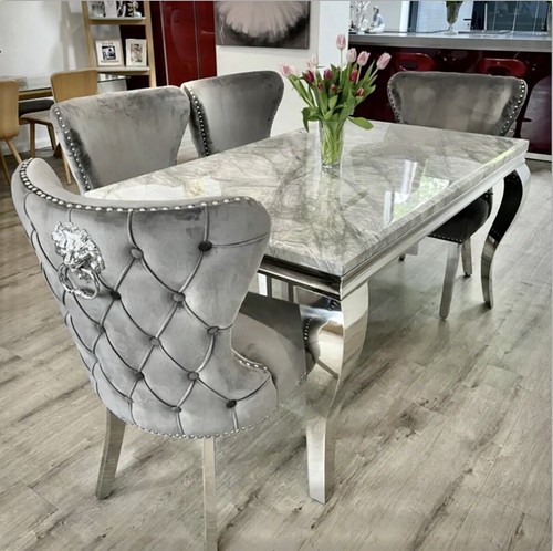 150cm marble dining table 4 - dining, +