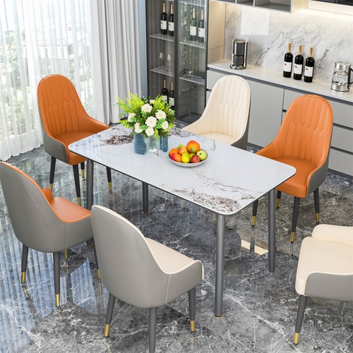 Dining table and chairs set - table,