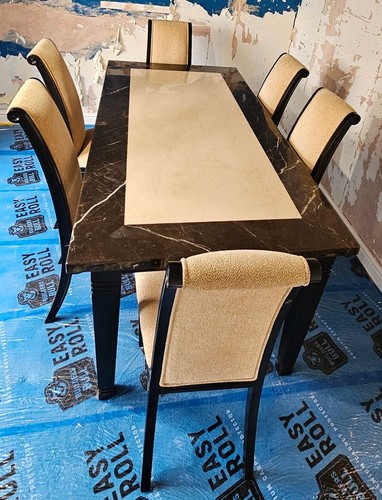 Marble dining table - , with