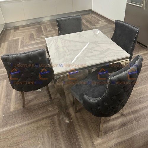 100cm square white marble - 100cm,